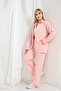 Women's Plus Size Zippered Long Sleeve Comfortable Casual Mock Neck Tracksuit Set - 2