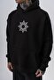 Men's Itsbyzey Embroidered Hooded Oversize Hoodie Black - 4