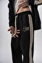 Men's 3-Piece Stripe Detailed Winter Doubleface Baggy Sweatpants Black - 5