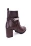 Dza07-7251759 Brown Classic Heeled Women's Boots - 4