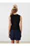 Esvab • Modern & Distinctive Zero Roba Collar Women's Knitwear Undershirt - 5