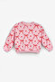 Pink Bow Printed Girls' Tracksuit Set - Bonnie - 6