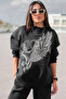 Unisex Women's Men's Chicago Eagle Printed Crew Neck Tracksuit Set