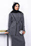 Smoked Knitwear Cardigan Double Dress Combination - 3