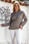 Organic Cotton Mink Court Collar Buttoned Long Sleeve Textured Single Pocket Washable Woven Blouse 70 60 - 7