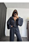 Haley Striped Tracksuit Set - Anthracite - 4