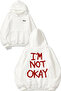 My Chemical Romance 5 Design Back Printed White Hooded Sweatshirt