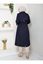 Women's Lined Trench Coat with Button Detail on the Back - 6
