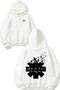 Red Hot Chili Peppers 10 Design Back Printed White Hooded Sweatshirt