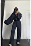 Haley Striped Tracksuit Set - Anthracite