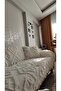 Lusso Gold Sofa Cover Ecru 180*250 (2 - Pieces of Cushion as a Gift) - 7