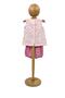 Pink Collar Detailed Shirt and Shorts 2-Piece Bottom&Top Baby Girl Set - 4