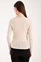 Women's Openwork Knitwear Blouse – Wide Neckline, Long Sleeves, Comfortable and Durable 3014 - 3