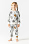 3 Pcs Seasonal Printed Top and Bottom Girls' Two-Piece Set Comfortable and Flexible Fabric - 2
