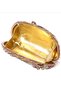 Floral Clutch Bag Gold - 5