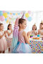 Balloon and Plain Loose Braided Glitter Elastic Ponytail / Acm25