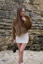 Faux Fur Jacket - Brown |   F1615