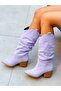 Terry Lila Dana Suet 6 cm Heel Dallas Ruffled Boots