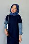 Navy Blue Leyal Knitwear Dress - 4