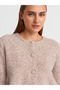 60985 Wool Blend Knitwear Cardigan-Mink M. - 3