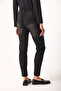 Women's Norah Black Elastic Waist Jeans - Black - 8