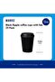 [25 Pack] 12oz Black Disposable Coffee Cups with Lids – Triple Wall Ripple Cups for Hot & Cold - 2