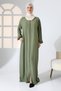 Women's Belmando Fabric Prayer Dress with Elastic Sleeves, Pockets and Zipper Li̇kapa