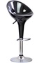 Fashy Gloss Adjustable Height Round Swivel Scoop Bar Chair Bar stool kitchen chair High Back Black