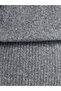 90260 Crew Neck Soft Textured Knitwear Dress-Smoked M. - 4
