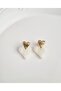 Steel Heart Earrings 3 cm