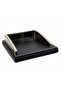 Pr4262 Luxury Office Desktop Note Holder with Chrome Detailing Wooden-Leather Base - 6