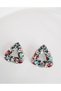 Evening Dress Triangle Zircon Stone Colorful Earrings 3 cm - 4