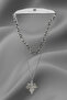 2-Piece Autumn Leaf Detailed Zircon Necklace - 2