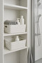 2 قطعة من سلة التنظيم سعة 3.5 لتر، منظم، درج وصندوق تنظيم للخزانة - 2