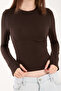 Women's Modal/Viscose Fabric Circular Neckline Body with Open Toes - 6