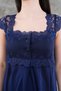 Women's Navy Blue Special Design Lace Cotton Maternity Nightgown Nightgown Set of 2 - 7