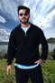 Men's Knitwear Sweater Zippered Stand Collar