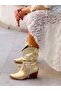 Tokyo Gold Metal 6 cm Heel Dallas Boots Bottie - 6