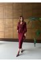 Imported Tweed Fabric Lace Embroidered Lined Stone and Button Detailed Lined Special Design Midi Dress - 3