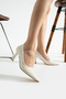 Lusy Women's Brown Pointed Toe Classic Heeled Shoes - Stylish Office & Everyday Stiletto - 5