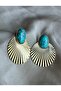 Aqua Shine Earrings - 3