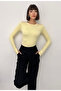 Finger-Through Modal Fabric Long Sleeve Crew Neck Stretchy Women's Bodysuit - 5