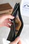 Genuine Leather Hidden Zipper Men's Wallet Card Holder - 6