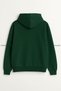 Unisex Solid Color 3-Thread Fleece-Lined Oversized Autumn/Winter Hooded Kangaroo Pocket Hoodie Sweatshirt - 2