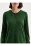 İzr New Season Crew Neck Self-Patterned Women's Knitwear Cardigan - 3