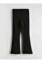 Girls' Leggings with Elastic Waist and Flared Legs (W5) - 4