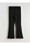 Girls' Leggings with Elastic Waist and Flared Legs (W5)