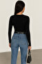 O-Neck Long Sleeve Women's Bodysuit - 4