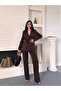 Belted Blazer Jacket and Trousers Suit - 4