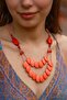 Coral Flame Necklace